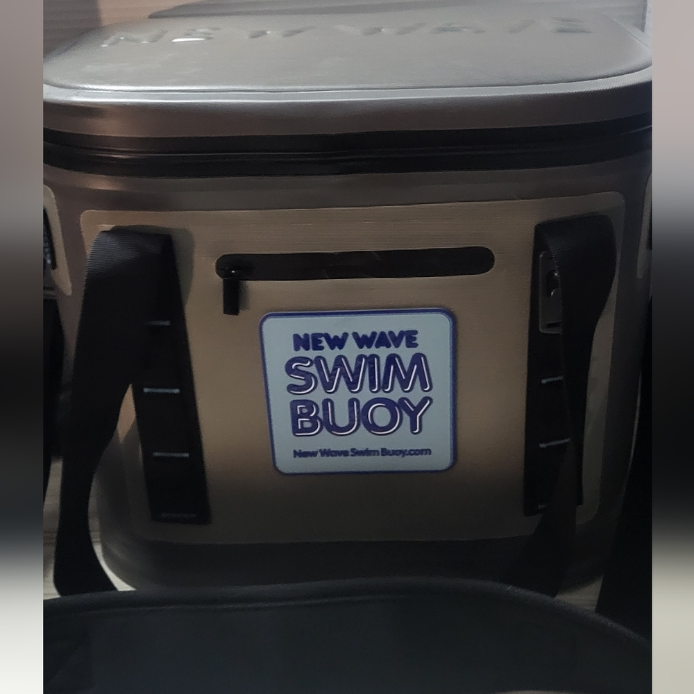 New Wave Swim Buoy Soft Cooler - 20 Can Leak-Proof Welded Zipper Shoulder Strap